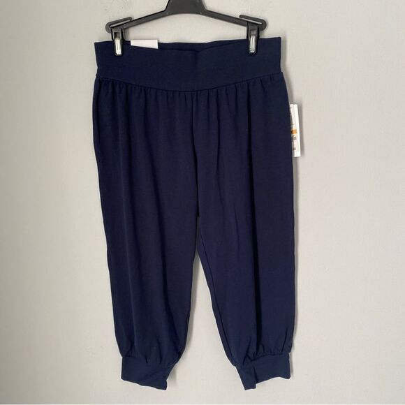 Style & Co Sport Relaxed Fit Jogger Capri Blue PS - Picture 1 of 3